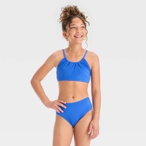 Girls' Solid Sea Life One Piece
Swimsuit - art Class™ blue